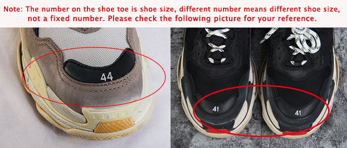 Balenciaga triple s numero store