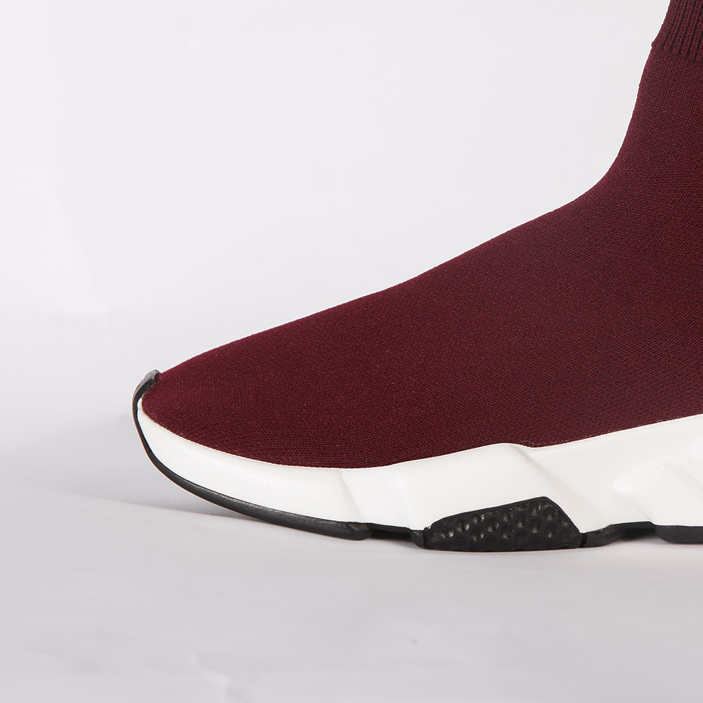Balenciaga speed hotsell trainer wine red