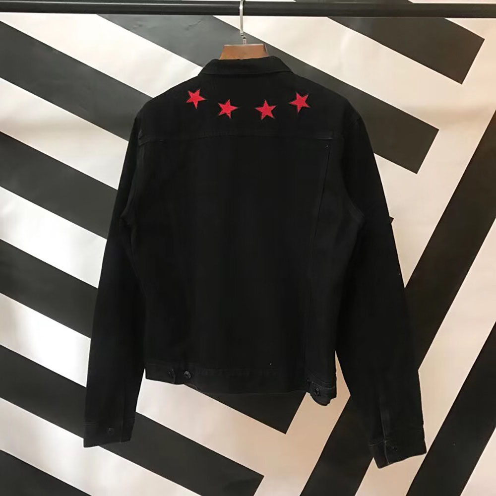 Givenchy Star Embroidered Denim Jacket sophia furla bg