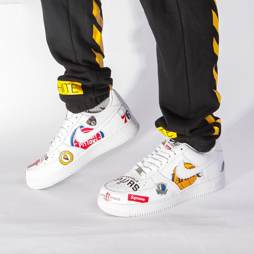 Supreme X NBA X Air Force 1 Low Sneaker White sophia furla bg