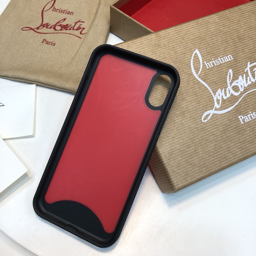 Christian Louboutin Iphone X Loubiphone Case Red And Black Rubber sophia furla bg